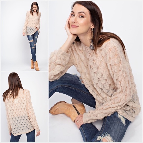 Feather Knit Tunic Top - Picture 3 of 7